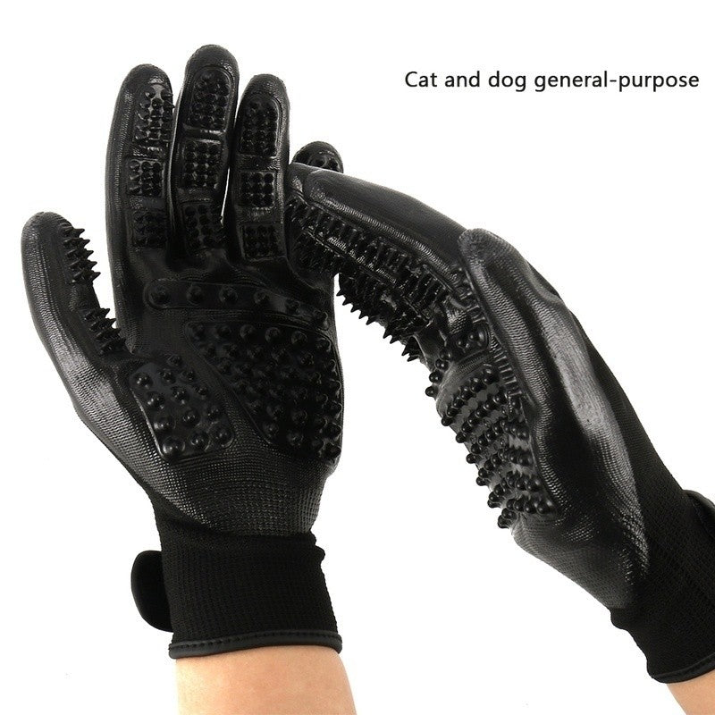 Glove Brush Pet Hair Remover And Massgae Tool for Dogs Horse Hair Cleaning And Massage